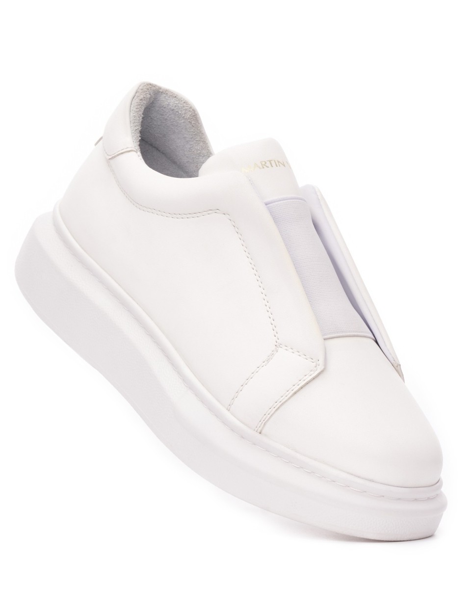 Herren Slip On Sneakers Schuhe in Weiss | Martin Valen