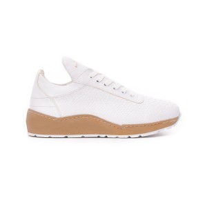 Men's Chunky Sneakers Lizard Shoes White | Martin Valen