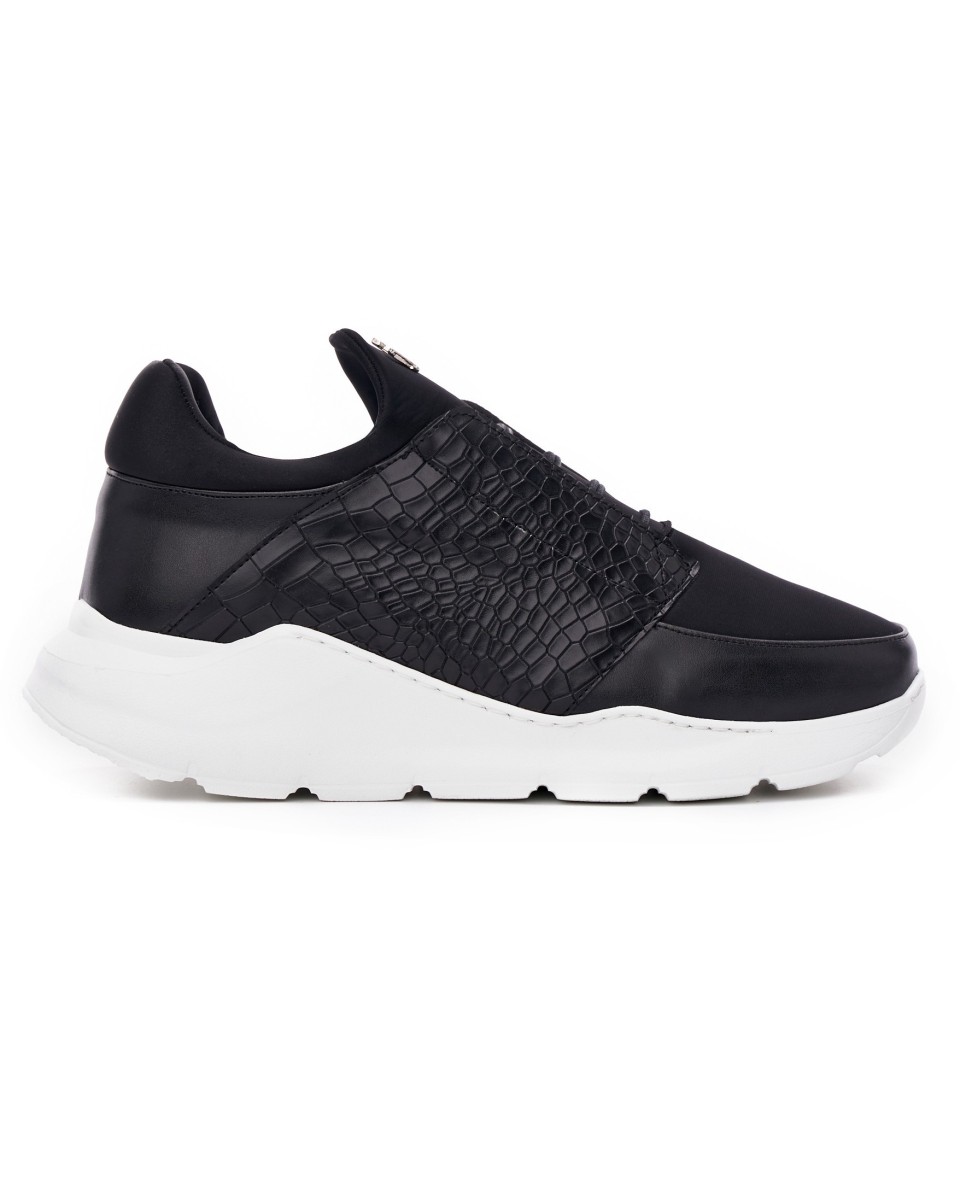 Herren Chunky Sneakers Schildkröten Freizeitschuhe in schwarz | Martin Valen