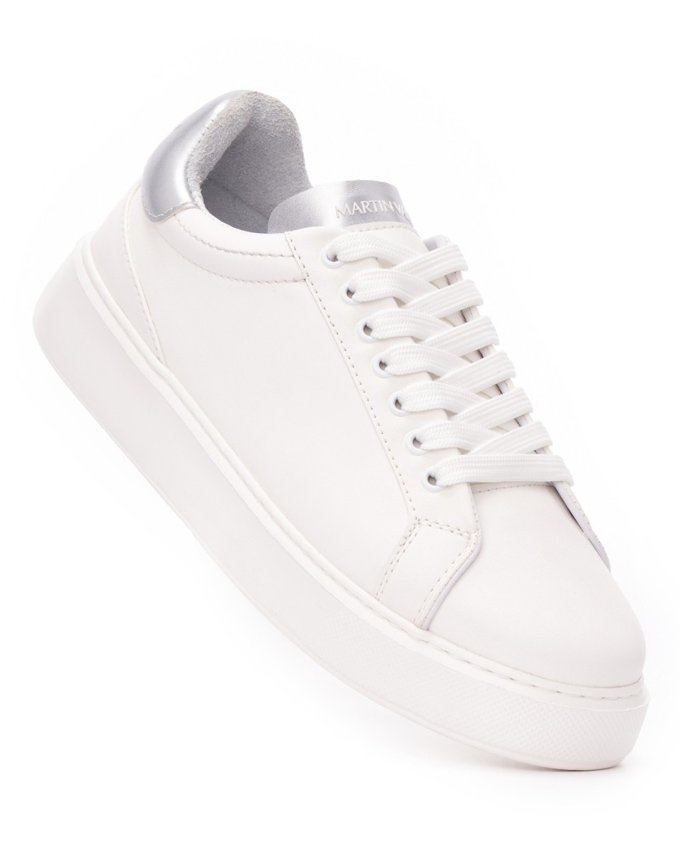 Lässige Herren-Sneaker Iconic Weiß-Grau | Martin Valen