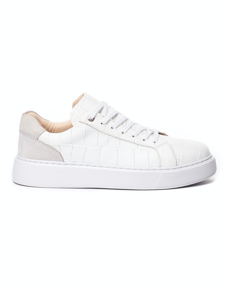 Urban Casual Zapatillas Piel Negro Blanco | Martin Valen