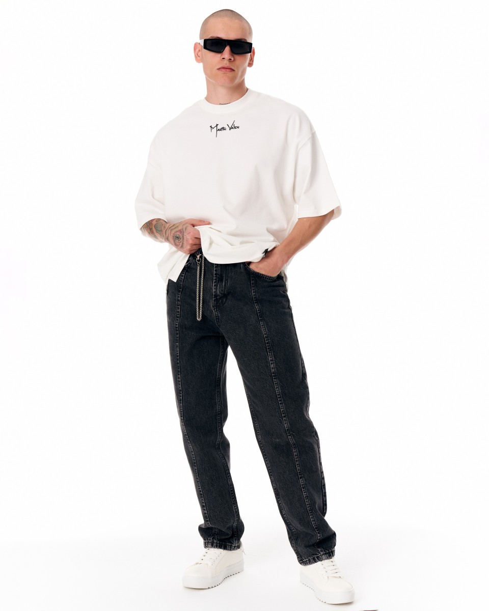 Urban Style Gewaschene Schwarze Jeans | Martin Valen