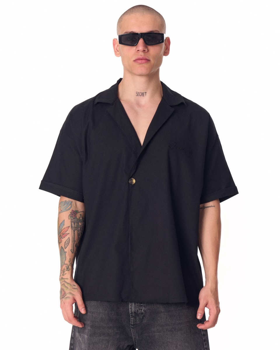 T-shirt com Botões e Tamanho Grande | Martin Valen