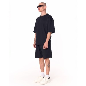 Ensemble Short Oversize En Tissu Léger Noir Homme | Martin Valen