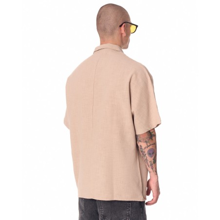 Herenhemd In Linnen Oversized Beige | Martin Valen