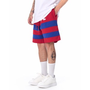 Heren Wie Vergeet zal Genezen Fleece Sportshort Rood | Martin Valen
