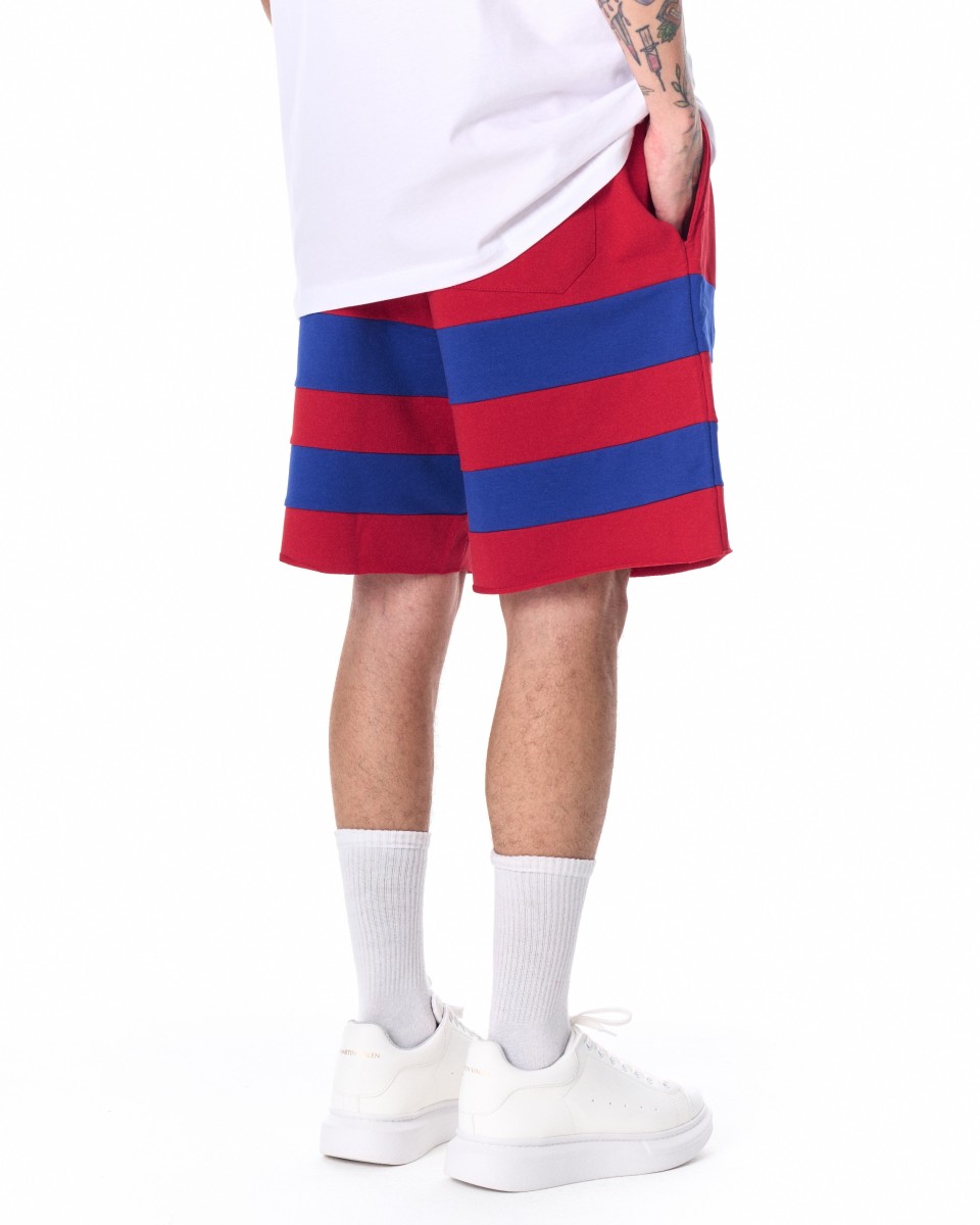 Heren Wie Vergeet zal Genezen Fleece Sportshort Rood | Martin Valen