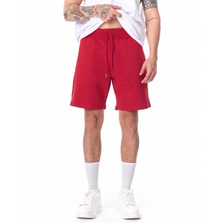 Men's Basic Fleece Sport Shorts In Red | Martin Valen
