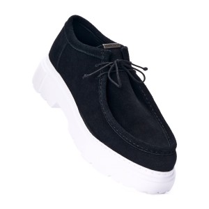 Schwarze Herren-Komfort-Loafer mit Hoher Sohle