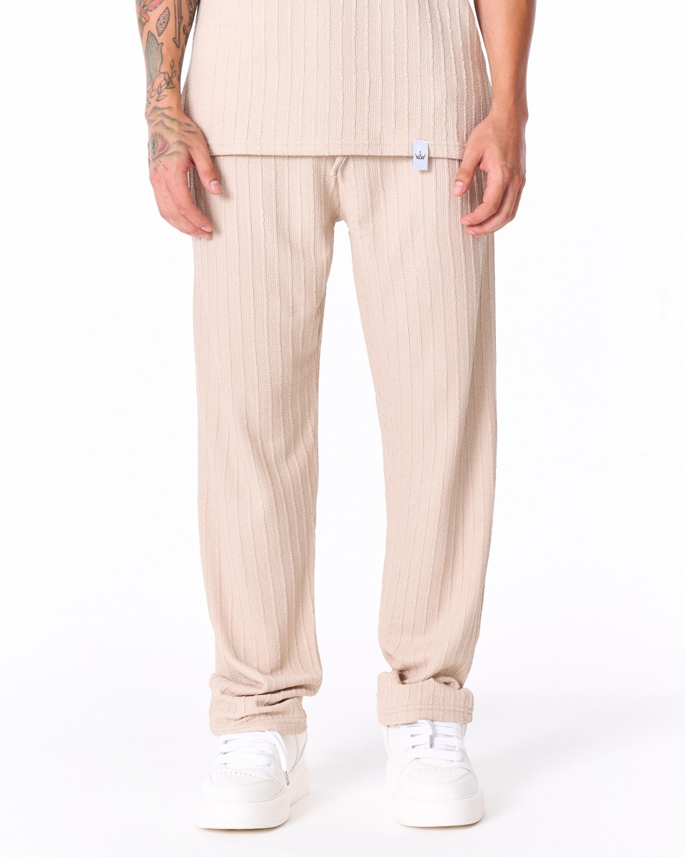 Breeze Fit Men's Tracksuit in Cream | Martin Valen