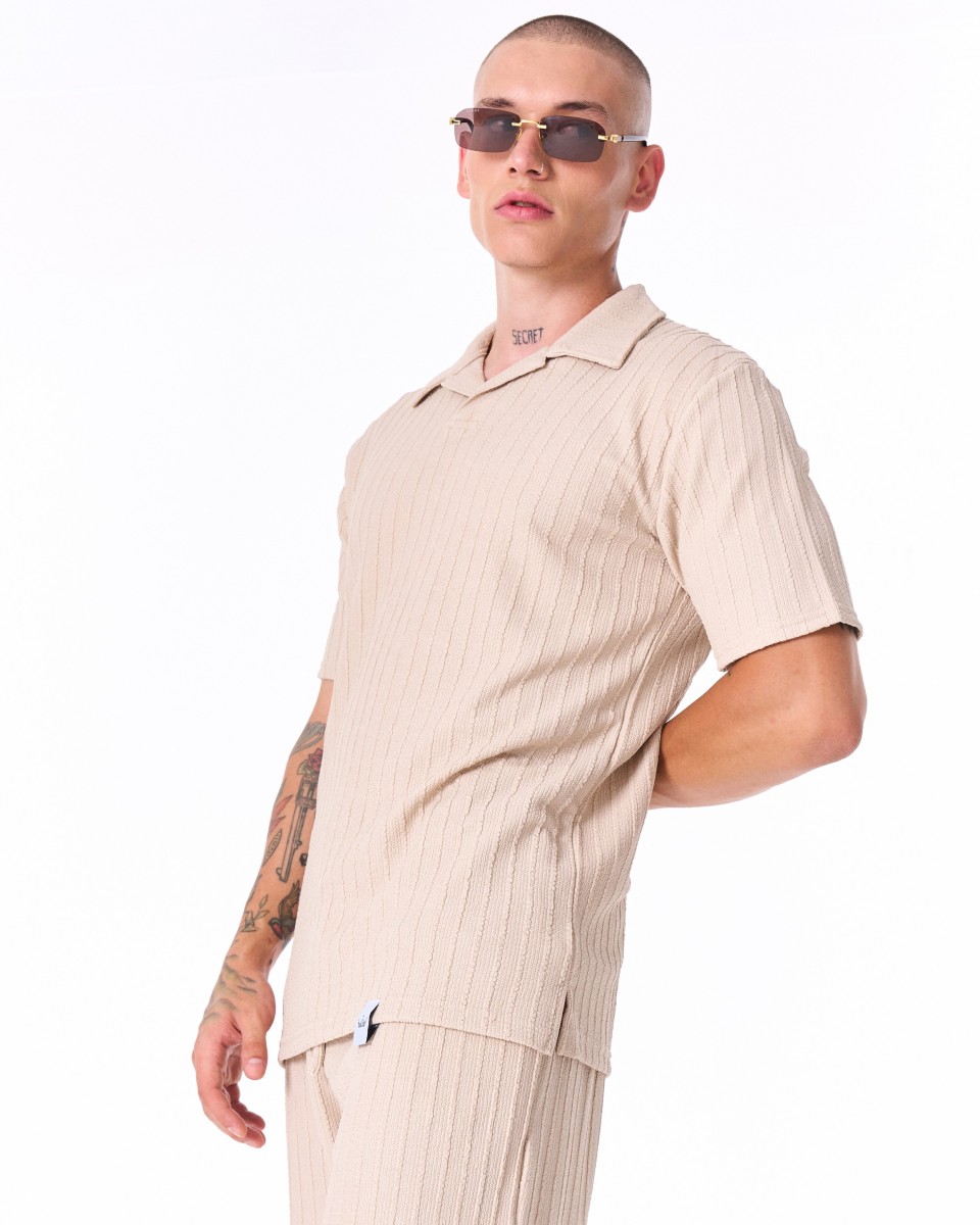 Breeze Fit Men's Tracksuit in Cream | Martin Valen