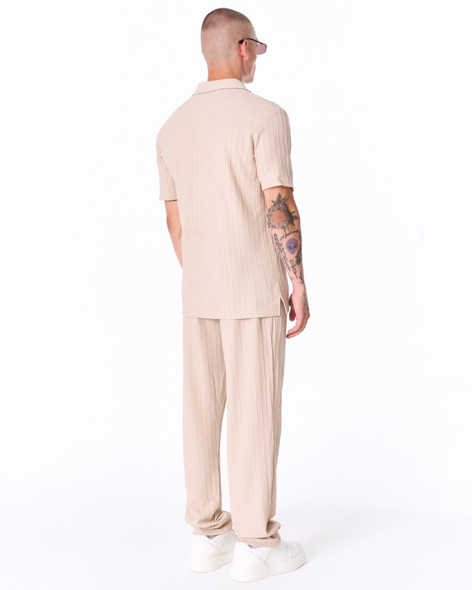 Breeze Fit Men's Tracksuit in Cream | Martin Valen