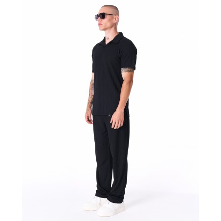 Breeze Fit Men's Tracksuit in Black | Martin Valen
