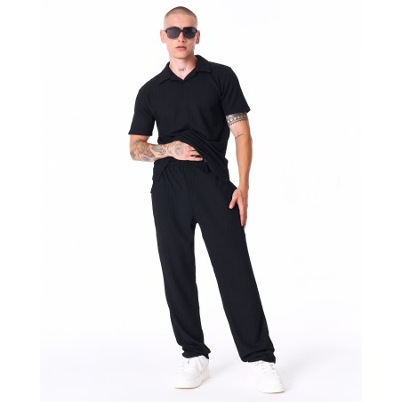 Breeze Fit Men's Tracksuit in Black | Martin Valen