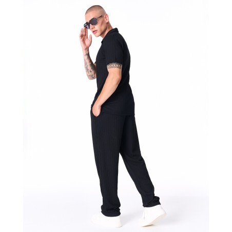 Breeze Fit Men's Tracksuit in Black | Martin Valen