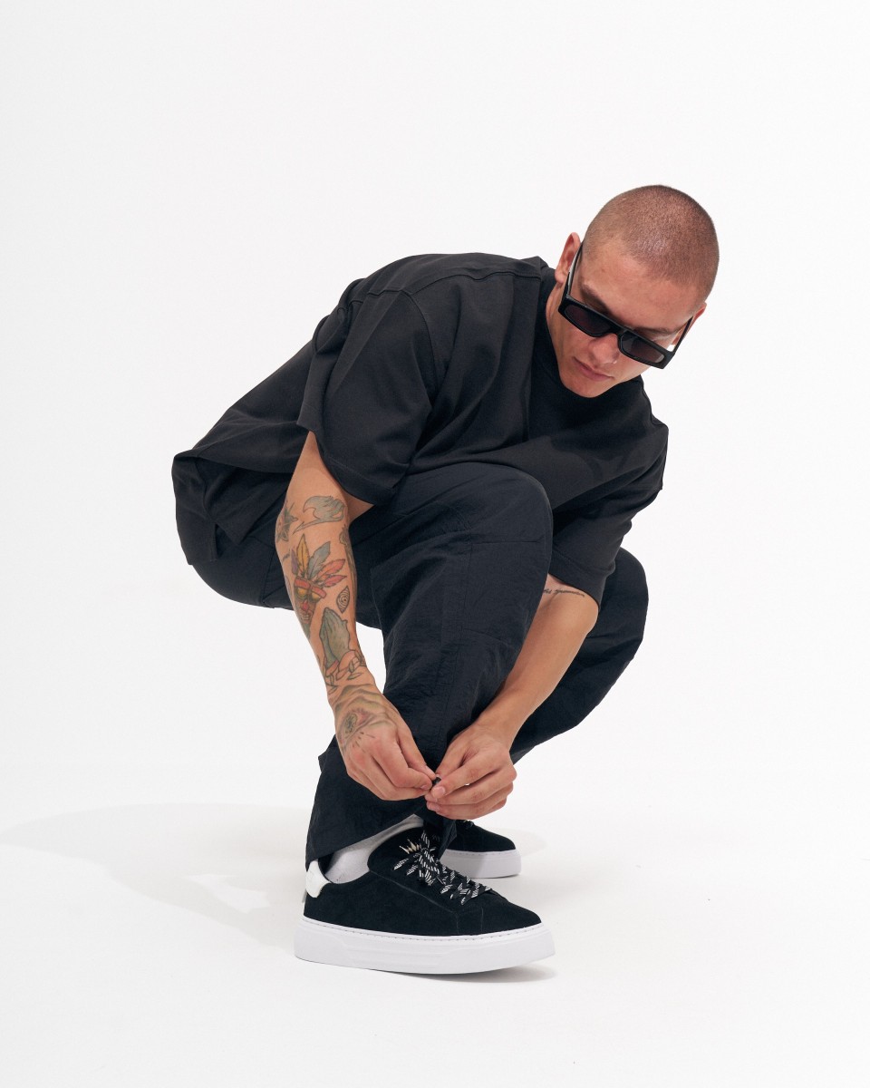Pantalone Baggy Uomo Nero | Martin Valen
