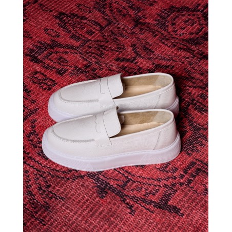 Chunky Herren Loafer in Weiß | Martin Valen