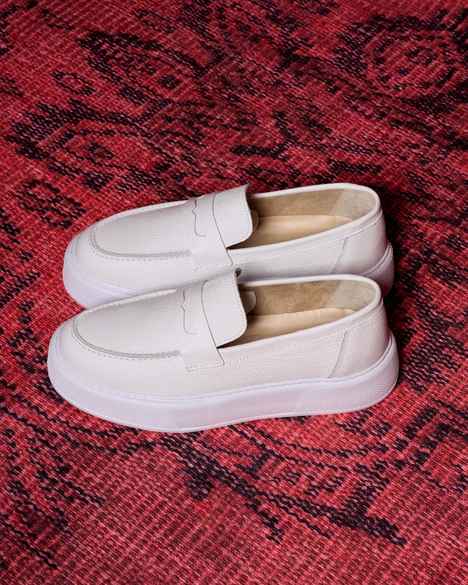 Chunky Loafers da Uomo in Bianco | Martin Valen