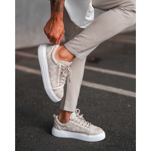 Zapatillas Bajas para Hombre Sneakers Corona Camuflaje Crema | Martin Valen